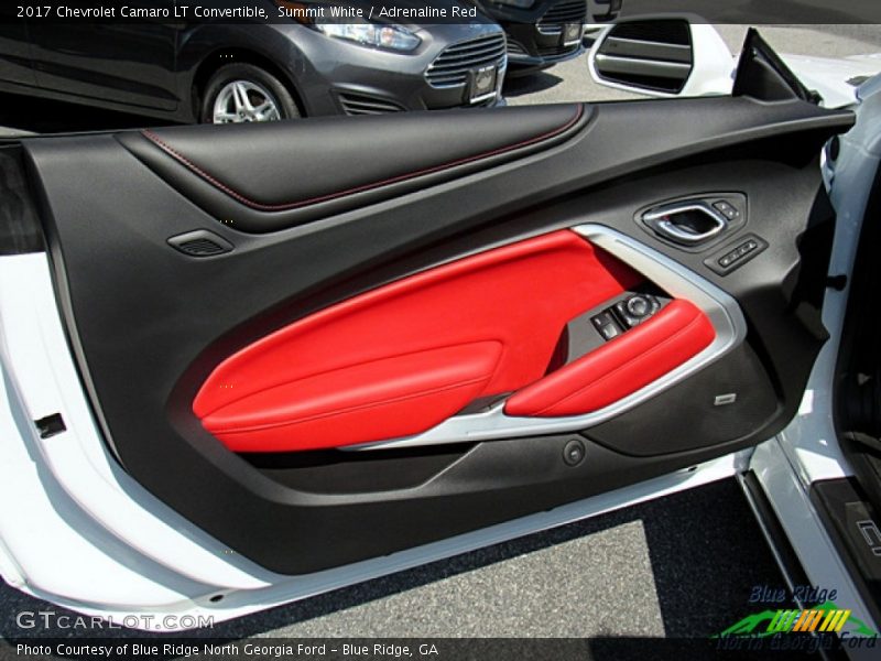 Summit White / Adrenaline Red 2017 Chevrolet Camaro LT Convertible