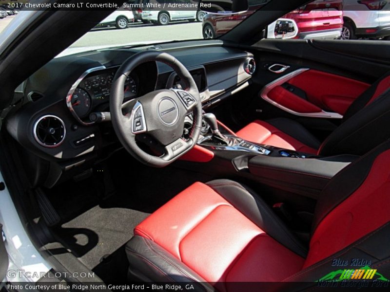 Summit White / Adrenaline Red 2017 Chevrolet Camaro LT Convertible