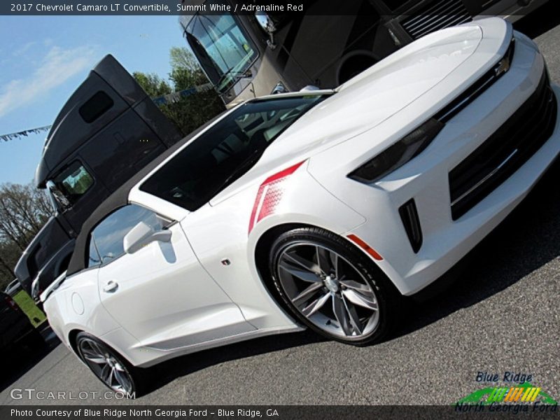 Summit White / Adrenaline Red 2017 Chevrolet Camaro LT Convertible