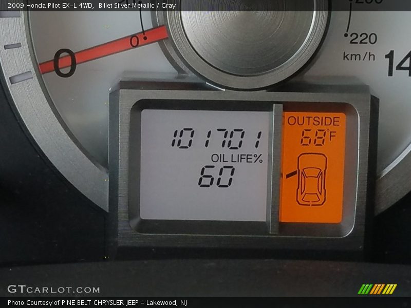 Billet Silver Metallic / Gray 2009 Honda Pilot EX-L 4WD