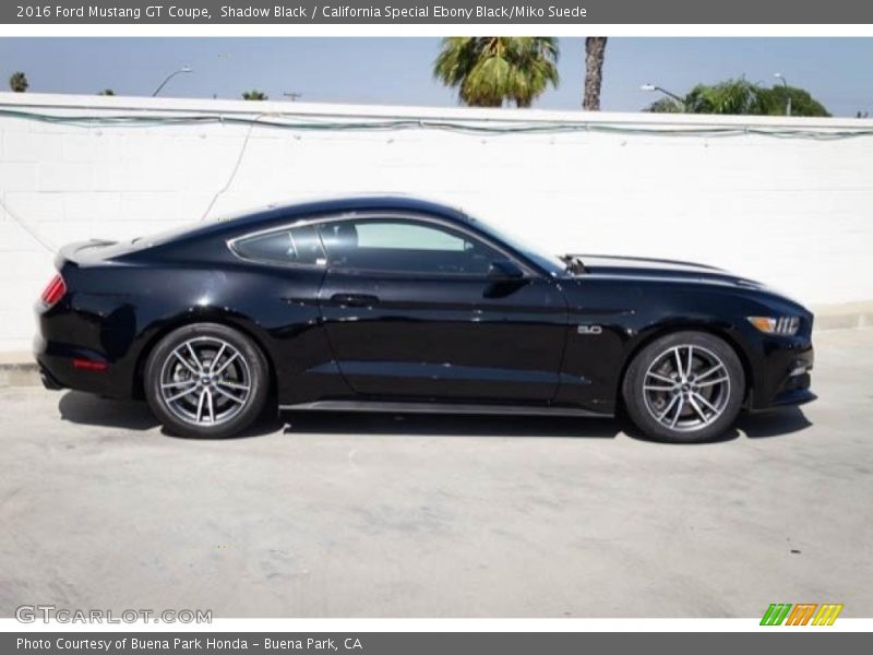 Shadow Black / California Special Ebony Black/Miko Suede 2016 Ford Mustang GT Coupe