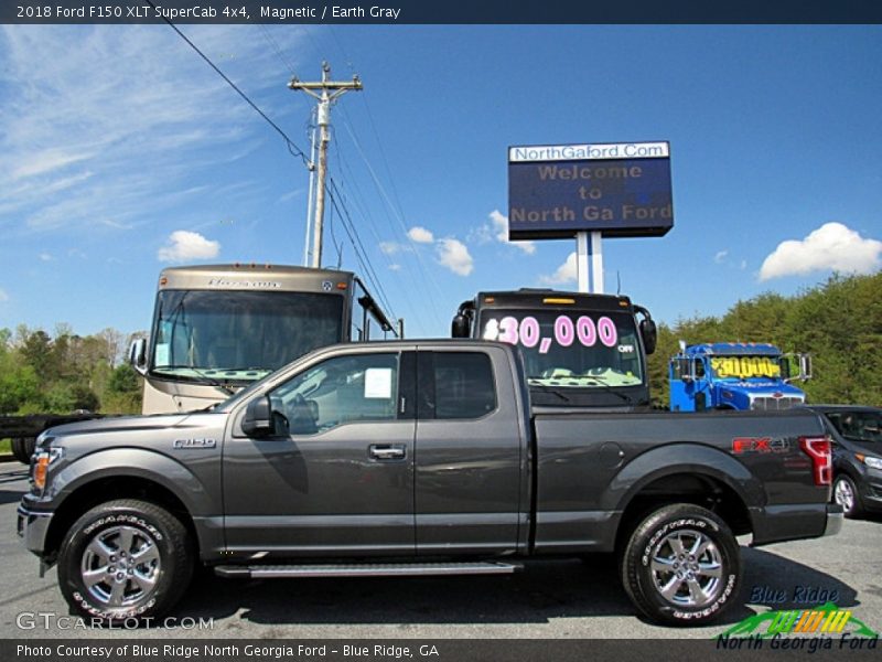 Magnetic / Earth Gray 2018 Ford F150 XLT SuperCab 4x4