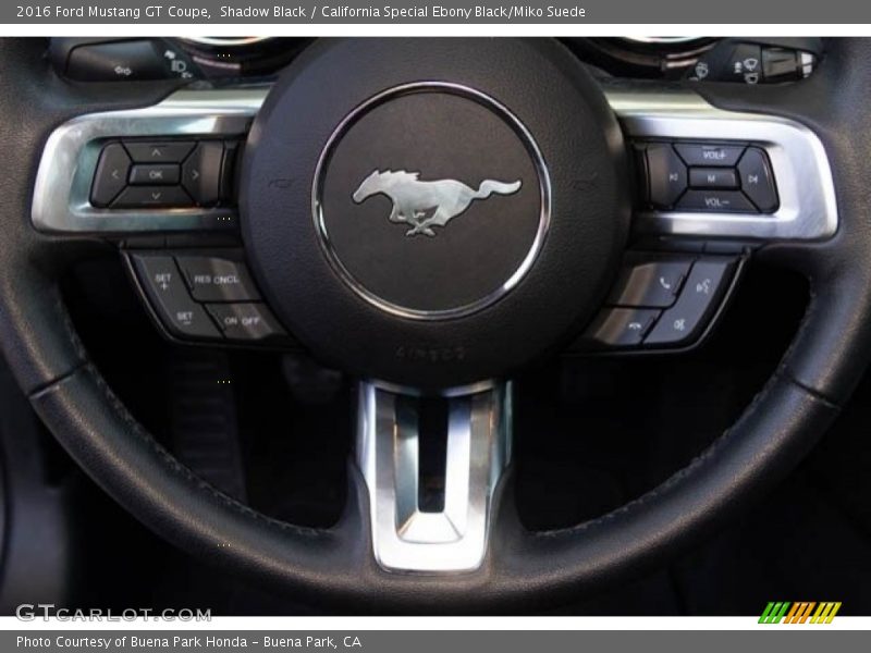 Shadow Black / California Special Ebony Black/Miko Suede 2016 Ford Mustang GT Coupe