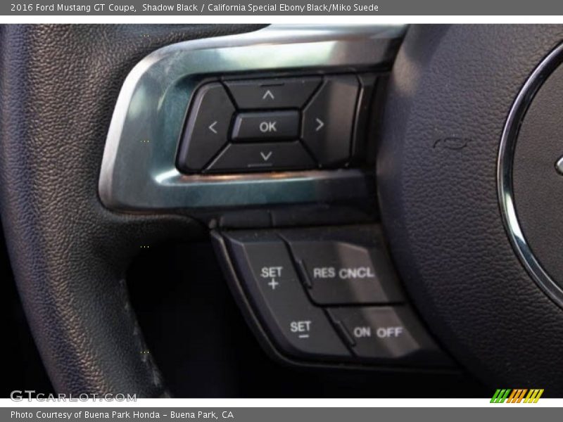 Shadow Black / California Special Ebony Black/Miko Suede 2016 Ford Mustang GT Coupe