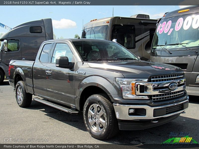 Magnetic / Earth Gray 2018 Ford F150 XLT SuperCab 4x4