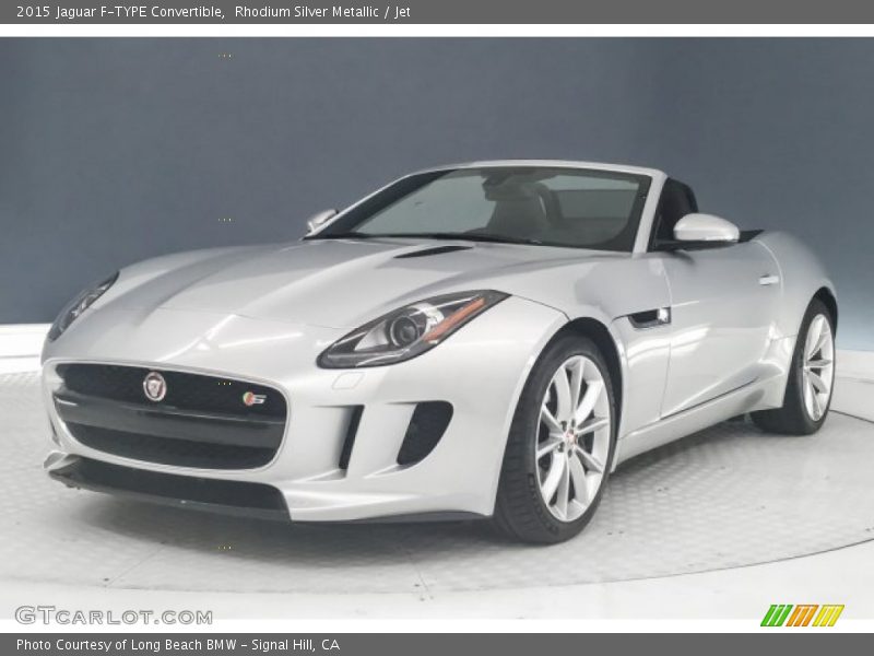 Rhodium Silver Metallic / Jet 2015 Jaguar F-TYPE Convertible