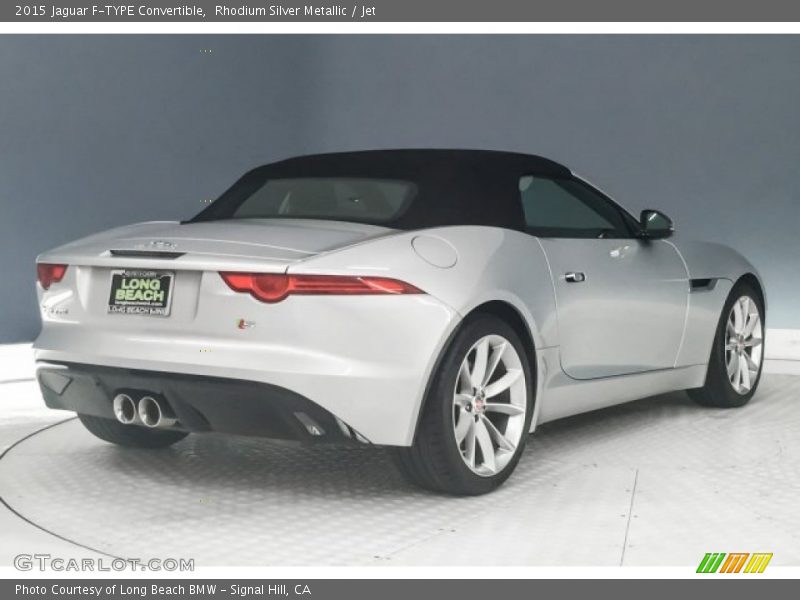 Rhodium Silver Metallic / Jet 2015 Jaguar F-TYPE Convertible