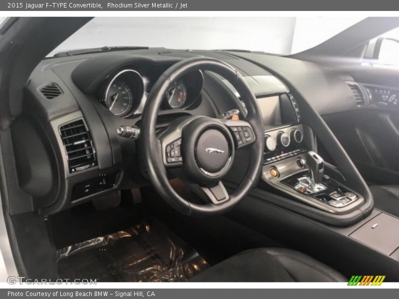 Rhodium Silver Metallic / Jet 2015 Jaguar F-TYPE Convertible
