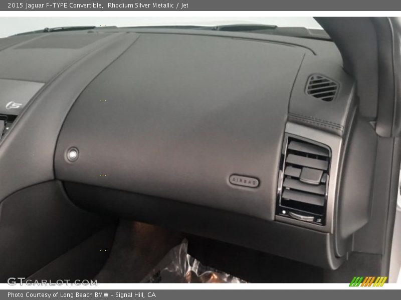 Rhodium Silver Metallic / Jet 2015 Jaguar F-TYPE Convertible