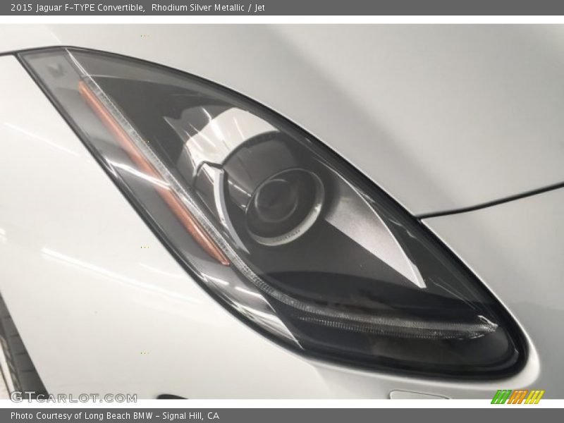 Rhodium Silver Metallic / Jet 2015 Jaguar F-TYPE Convertible
