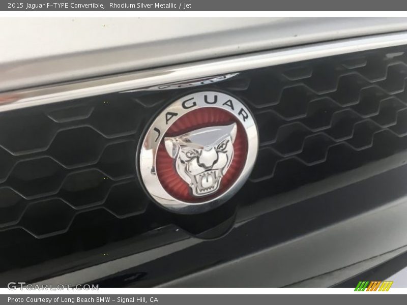 Rhodium Silver Metallic / Jet 2015 Jaguar F-TYPE Convertible