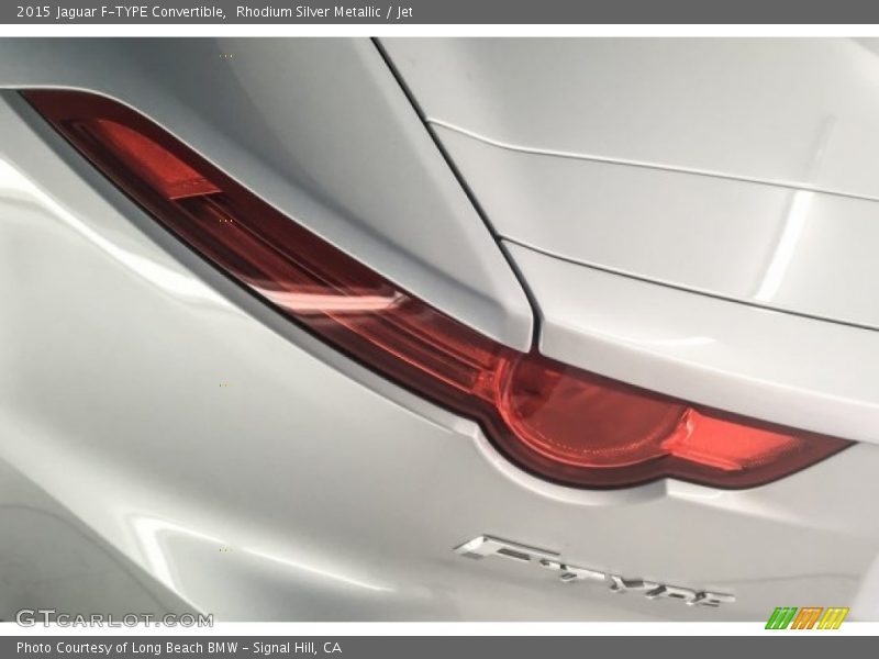 Rhodium Silver Metallic / Jet 2015 Jaguar F-TYPE Convertible