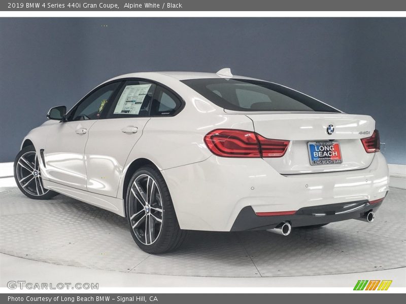 Alpine White / Black 2019 BMW 4 Series 440i Gran Coupe