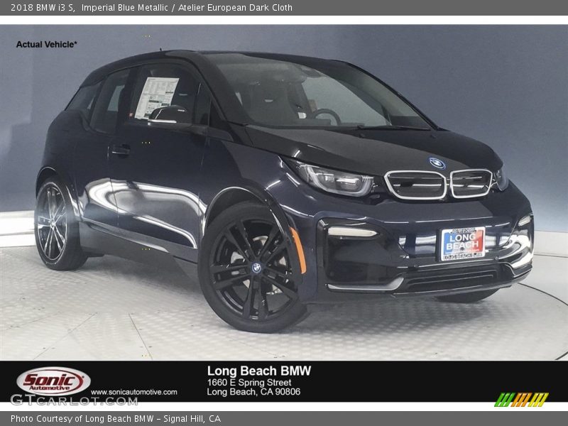 Imperial Blue Metallic / Atelier European Dark Cloth 2018 BMW i3 S