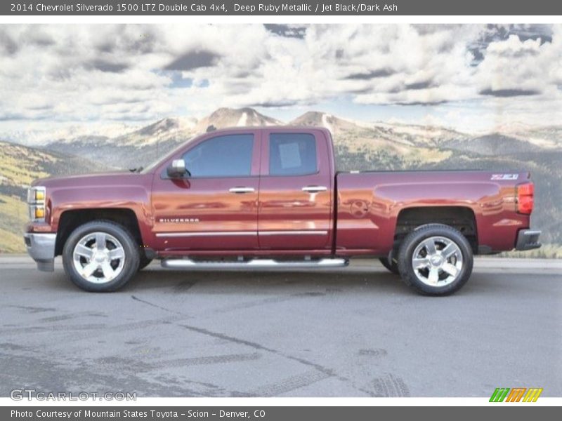 Deep Ruby Metallic / Jet Black/Dark Ash 2014 Chevrolet Silverado 1500 LTZ Double Cab 4x4