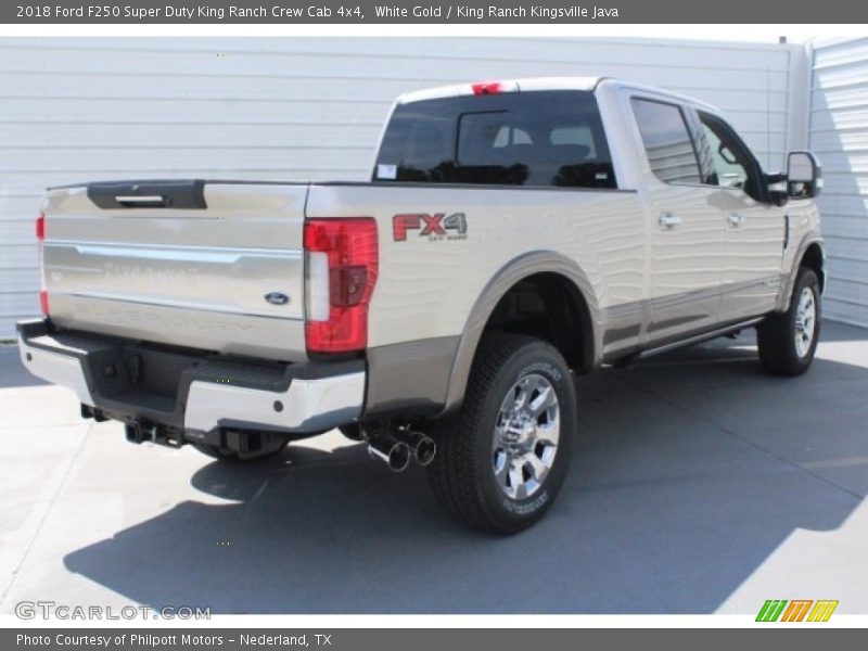 White Gold / King Ranch Kingsville Java 2018 Ford F250 Super Duty King Ranch Crew Cab 4x4