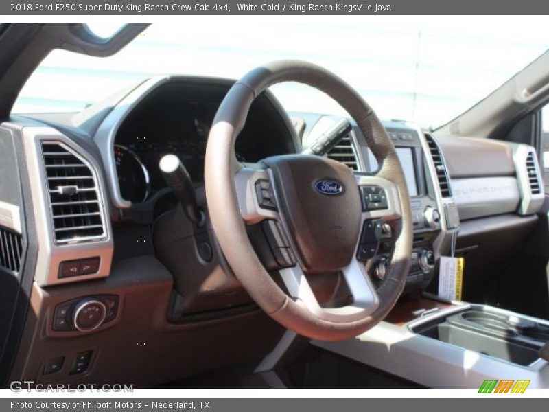 White Gold / King Ranch Kingsville Java 2018 Ford F250 Super Duty King Ranch Crew Cab 4x4
