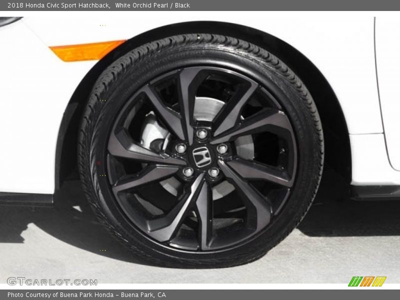 White Orchid Pearl / Black 2018 Honda Civic Sport Hatchback