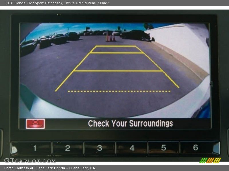 White Orchid Pearl / Black 2018 Honda Civic Sport Hatchback