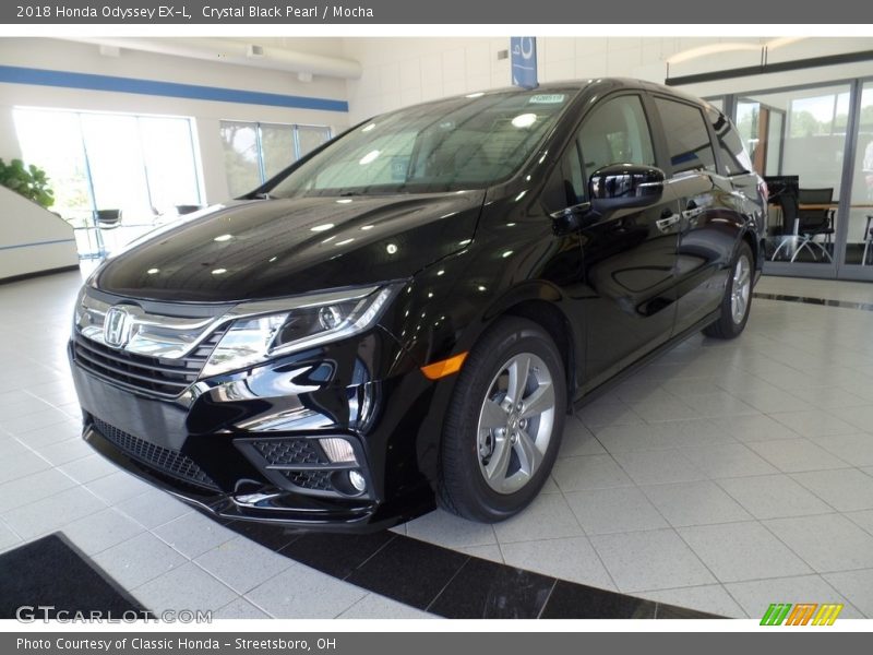 Crystal Black Pearl / Mocha 2018 Honda Odyssey EX-L