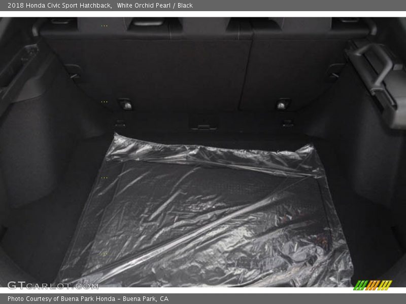 White Orchid Pearl / Black 2018 Honda Civic Sport Hatchback