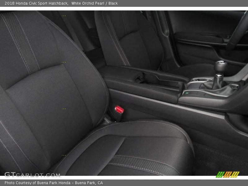 White Orchid Pearl / Black 2018 Honda Civic Sport Hatchback