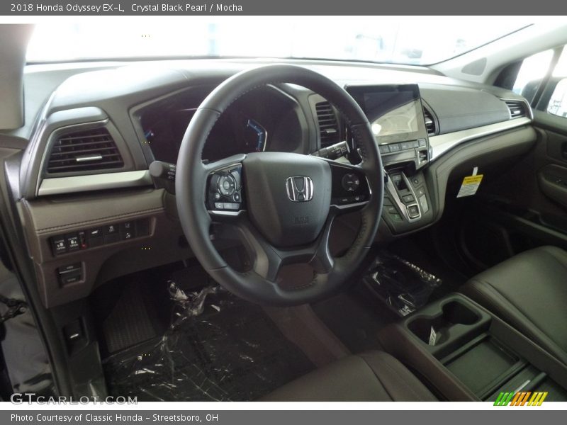 Crystal Black Pearl / Mocha 2018 Honda Odyssey EX-L