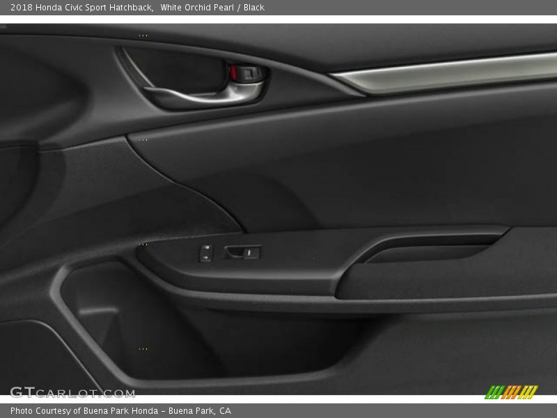 White Orchid Pearl / Black 2018 Honda Civic Sport Hatchback