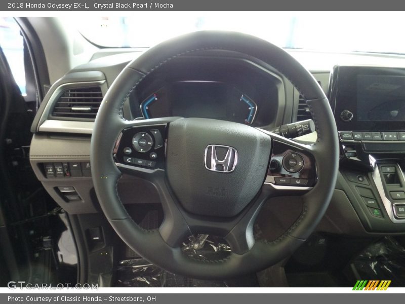 Crystal Black Pearl / Mocha 2018 Honda Odyssey EX-L
