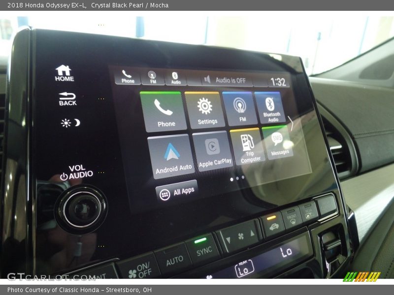 Crystal Black Pearl / Mocha 2018 Honda Odyssey EX-L