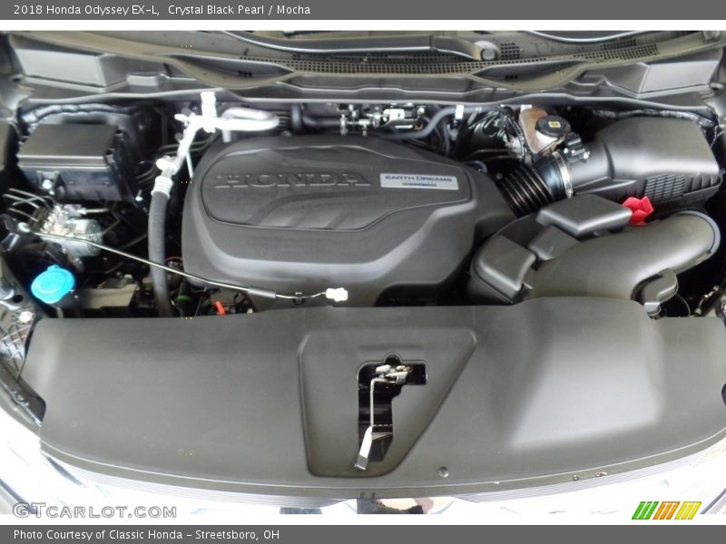 Crystal Black Pearl / Mocha 2018 Honda Odyssey EX-L
