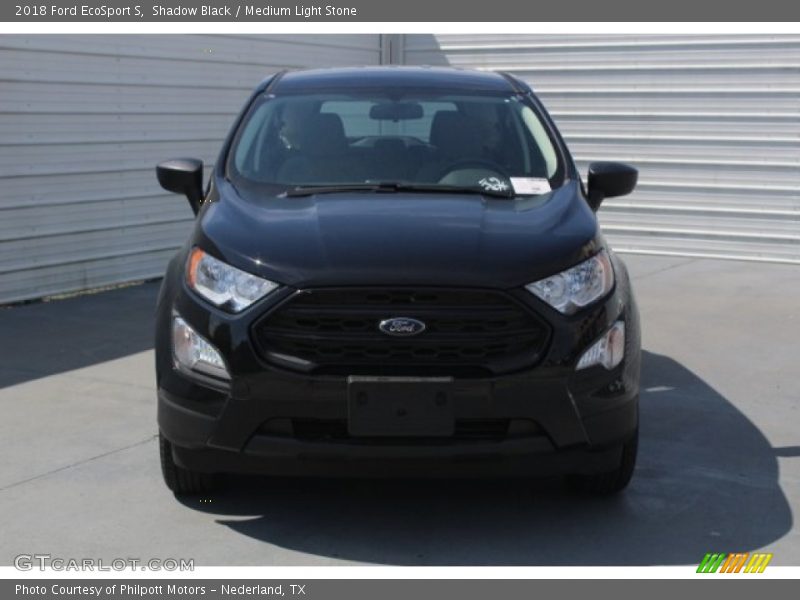 Shadow Black / Medium Light Stone 2018 Ford EcoSport S