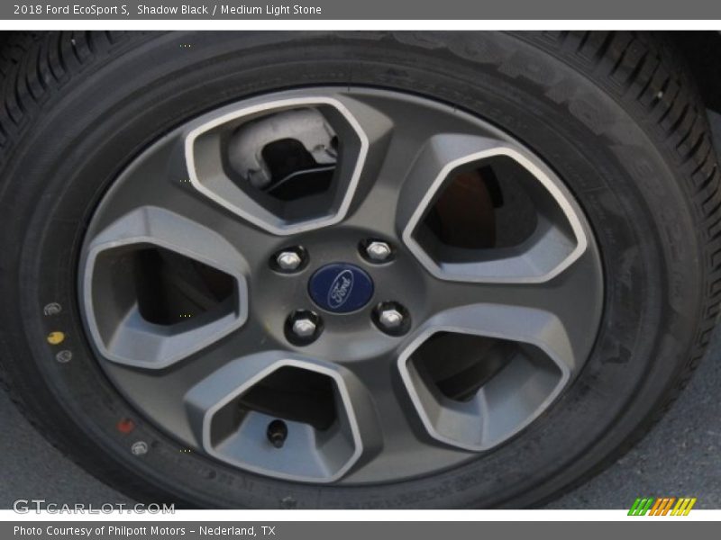 Shadow Black / Medium Light Stone 2018 Ford EcoSport S