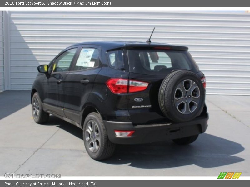 Shadow Black / Medium Light Stone 2018 Ford EcoSport S