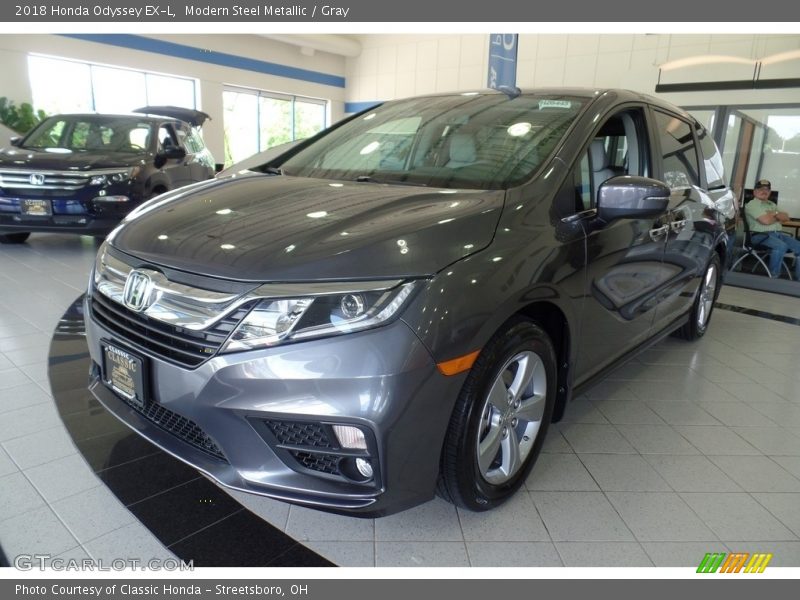 Modern Steel Metallic / Gray 2018 Honda Odyssey EX-L