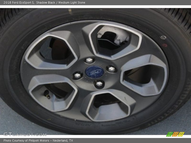 Shadow Black / Medium Light Stone 2018 Ford EcoSport S