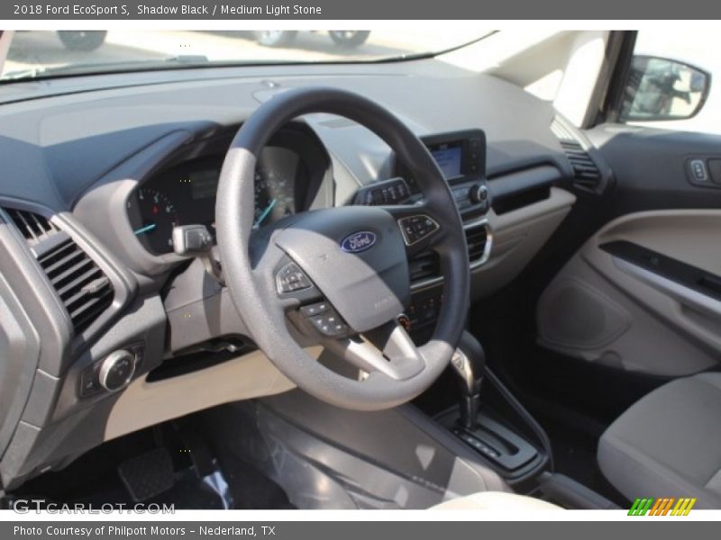 Shadow Black / Medium Light Stone 2018 Ford EcoSport S