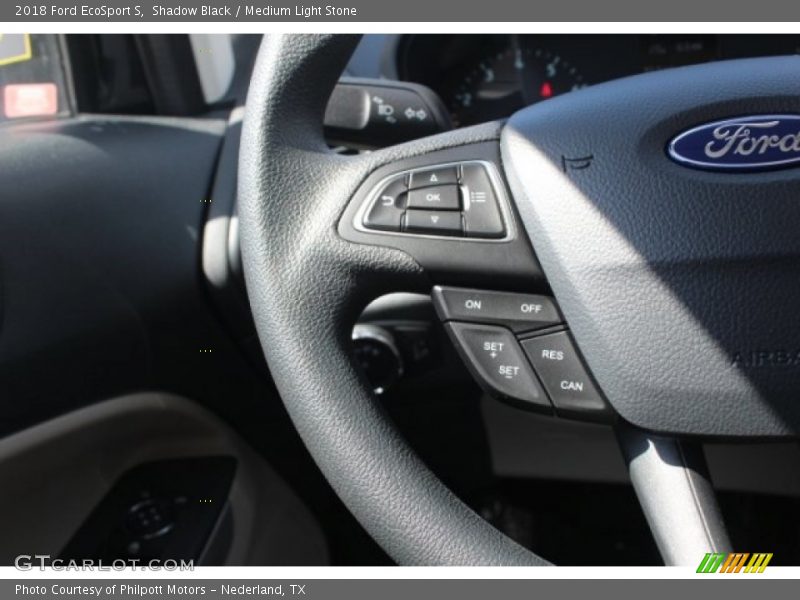 Shadow Black / Medium Light Stone 2018 Ford EcoSport S