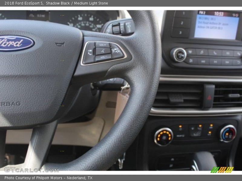Shadow Black / Medium Light Stone 2018 Ford EcoSport S