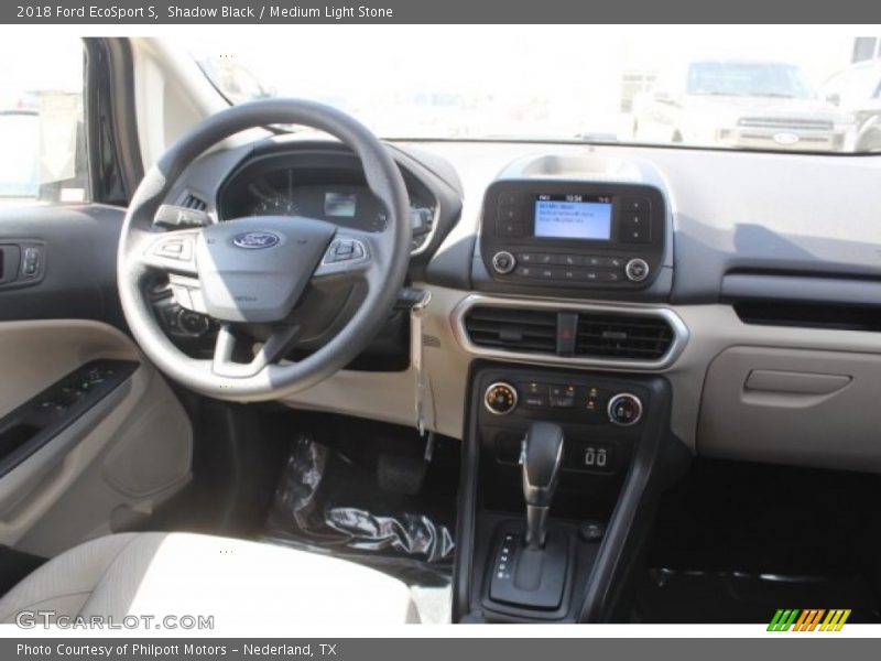 Shadow Black / Medium Light Stone 2018 Ford EcoSport S