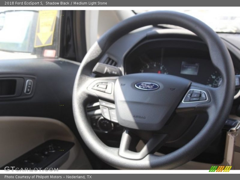 Shadow Black / Medium Light Stone 2018 Ford EcoSport S