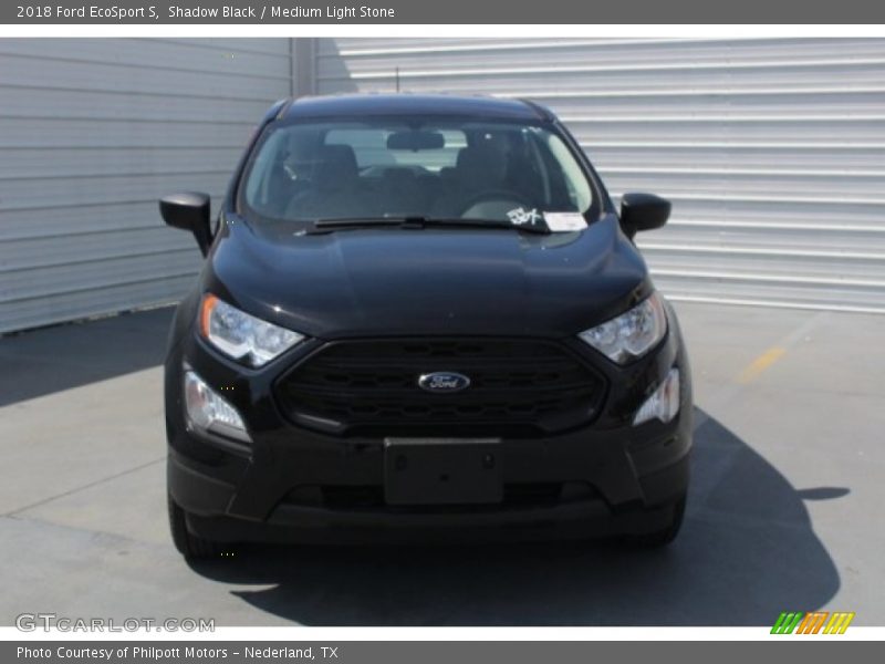 Shadow Black / Medium Light Stone 2018 Ford EcoSport S