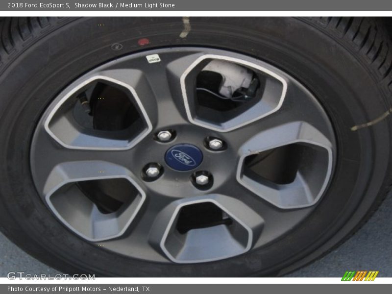 Shadow Black / Medium Light Stone 2018 Ford EcoSport S
