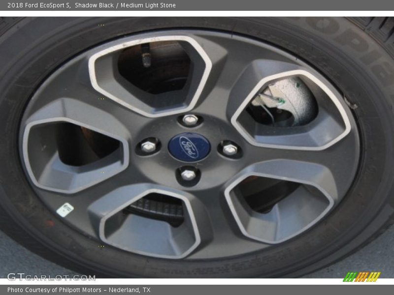 Shadow Black / Medium Light Stone 2018 Ford EcoSport S