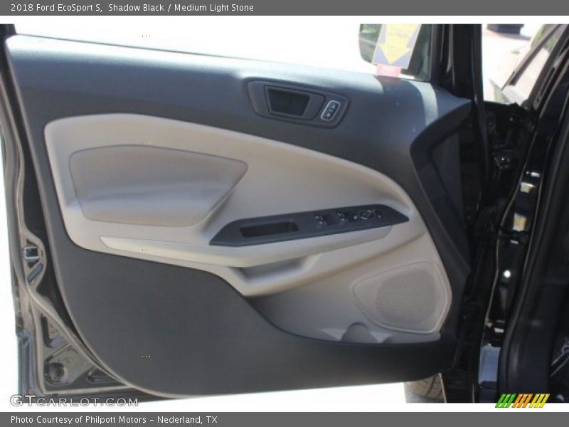Shadow Black / Medium Light Stone 2018 Ford EcoSport S