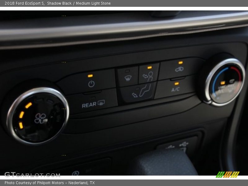 Shadow Black / Medium Light Stone 2018 Ford EcoSport S