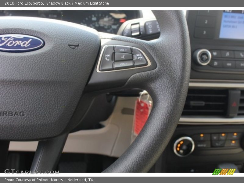 Shadow Black / Medium Light Stone 2018 Ford EcoSport S