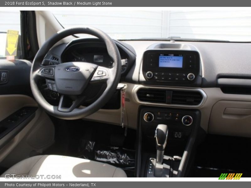Shadow Black / Medium Light Stone 2018 Ford EcoSport S