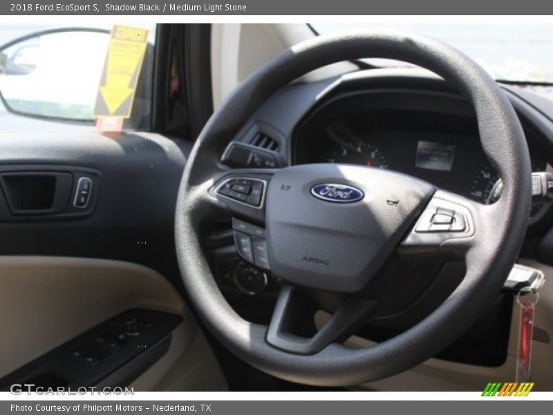 Shadow Black / Medium Light Stone 2018 Ford EcoSport S