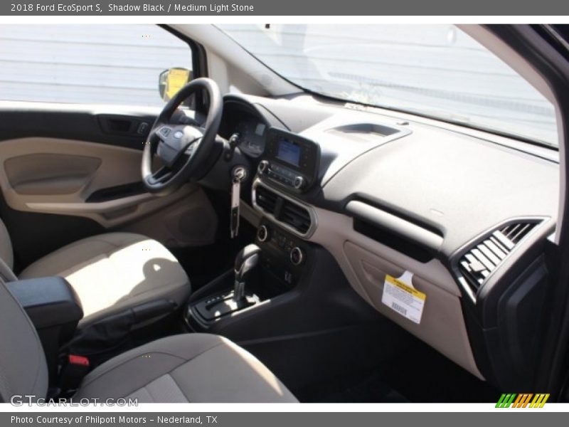 Shadow Black / Medium Light Stone 2018 Ford EcoSport S